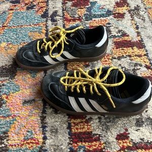 Kids Adidas Sambas shoes, size 1